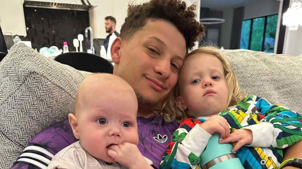 Patrick Mahomes Enjoys Father's Day Cuddles with Daughter Sterling and Son Bronze!